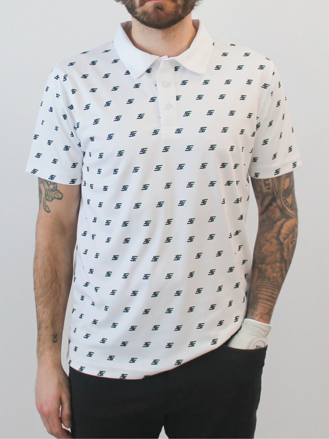 Polka dot outlet polo